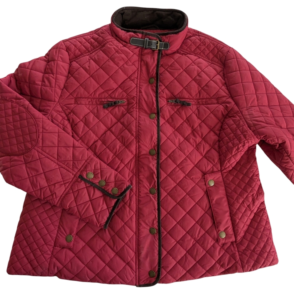 Boden Diamond Quilted Barn Jacket Size 18 - Picture 3 of 13